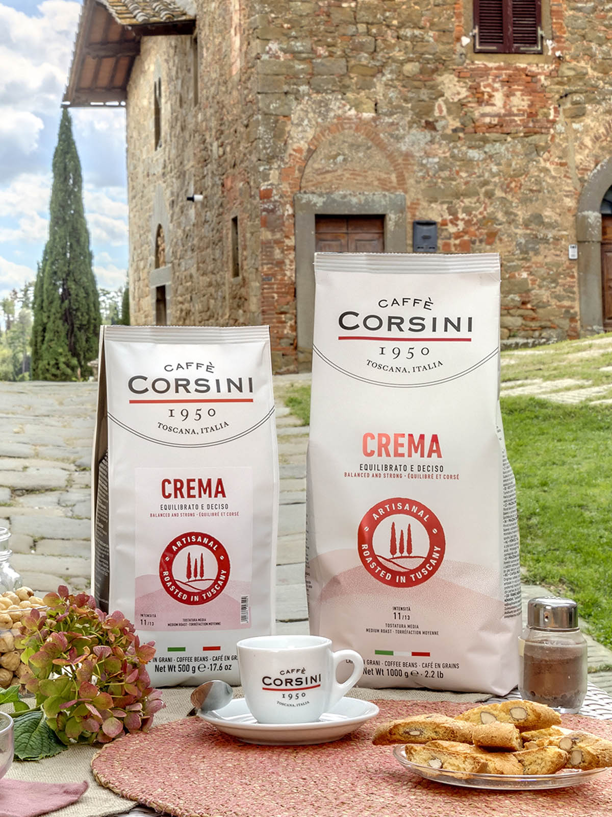caff-corsini-crema-miscela-arabica-e-robusta-in-grani-500g-cartone-da-15 image 2