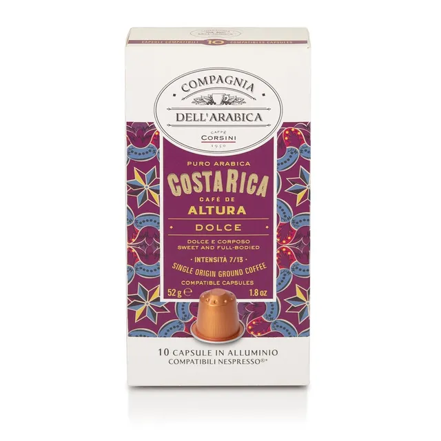 caff-corsini-costarica-100-arabica-10x10-capsule-alluminio-compatibili-nespresso image 1
