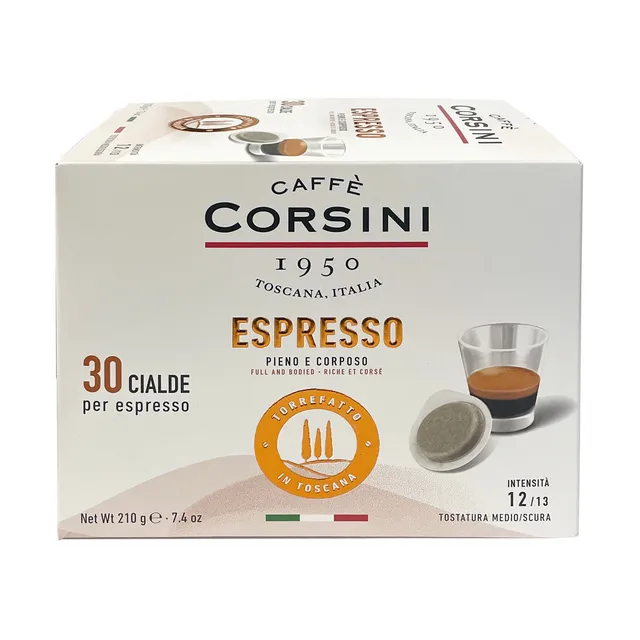 caff-corsini-espresso-gusto-pieno-e-corposo-30-cialde-monodose-7-g image 1