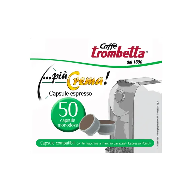 caff-trombetta-pi-crema-300-capsule-compatibili-lavazza-espresso-point image 1
