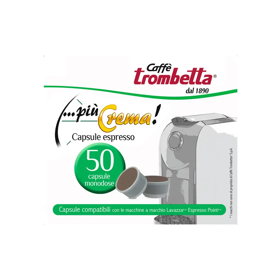 caff-trombetta-pi-crema-300-capsule-compatibili-lavazza-espresso-point image 1