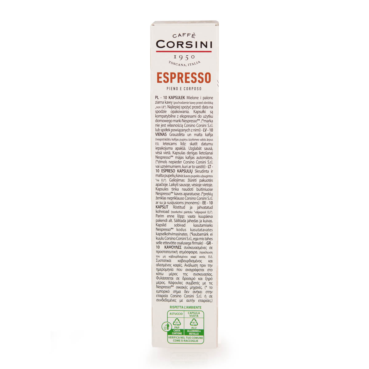 caff-corsini-espresso-miscela-arabica-e-robusta-10-capsule-compatibili-nespresso image 3