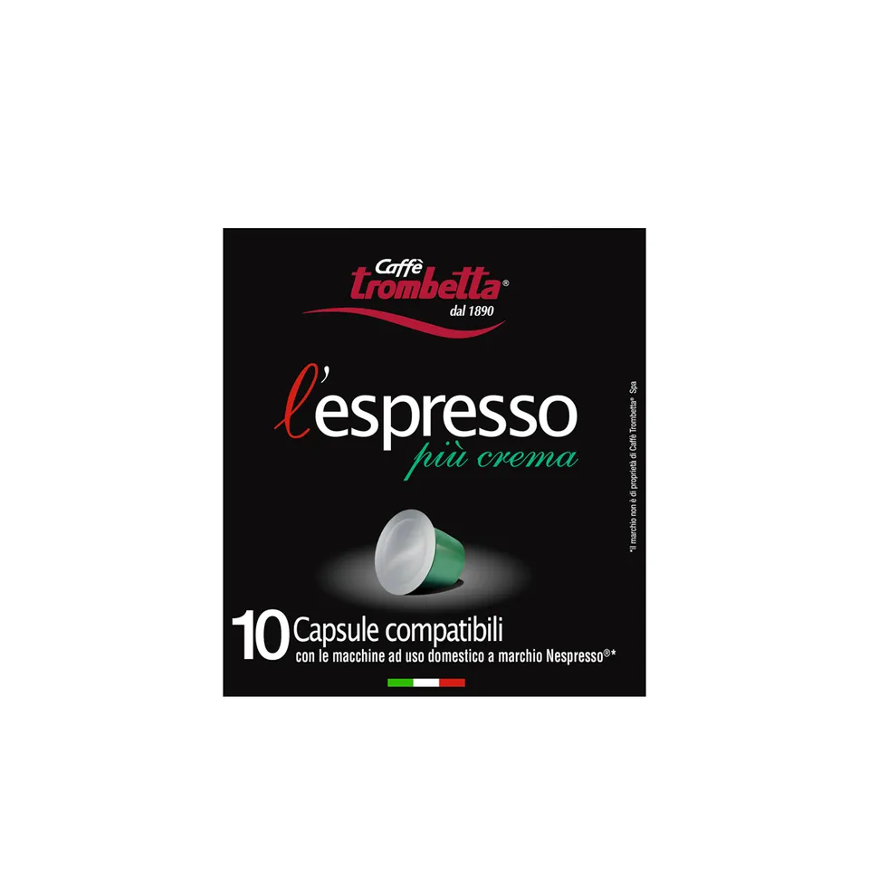 caff-trombetta-l-espresso-pi-crema-8-confezioni-da-10-capsule-80-capsule image 1