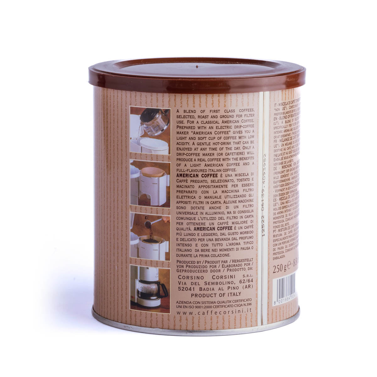 caff-corsini-american-coffee-caff-filtro-macinato-lattina-da-250g image 3