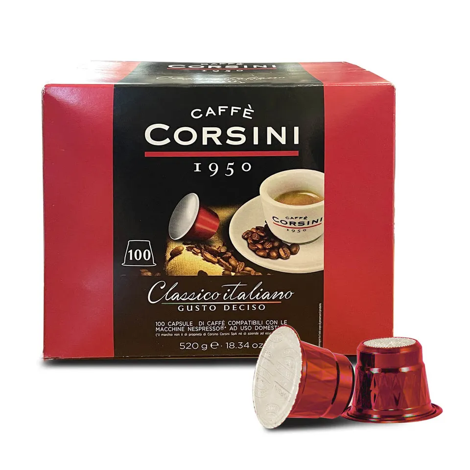 caff-corsini-classico-italiano-capsule-compatibili-nespresso-cartone-4-x-100-cap image 1
