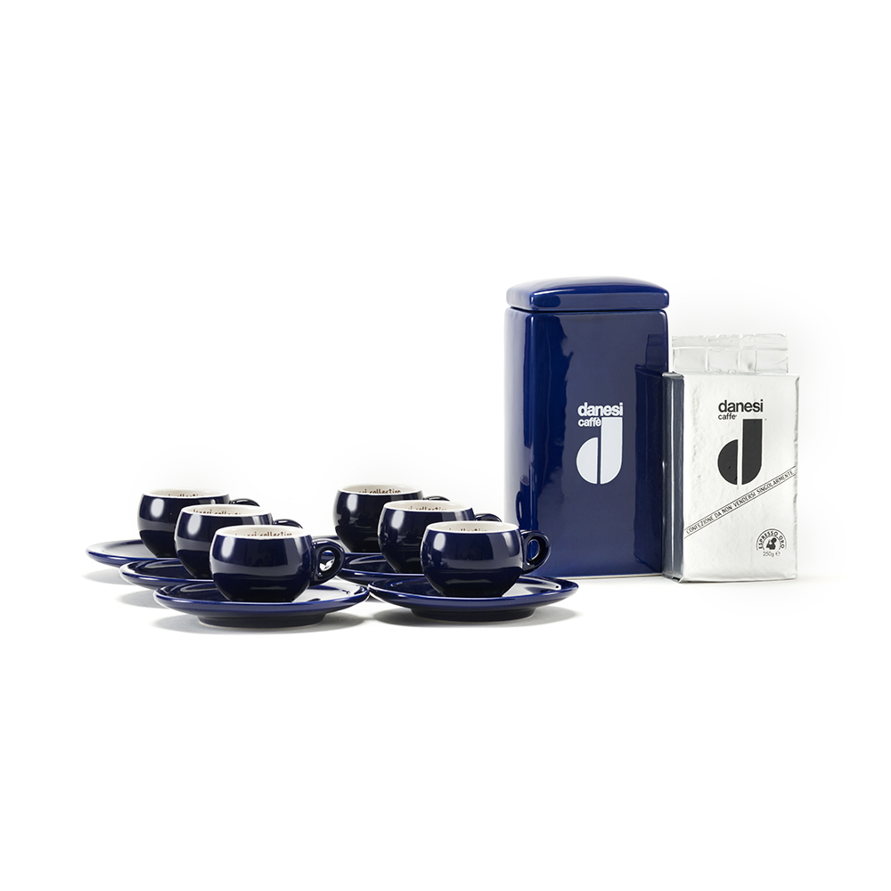 danesi-caff-forma-set-8pz-con-caff-250g-6-tazzine-espresso-contenitore-ceramica image 4