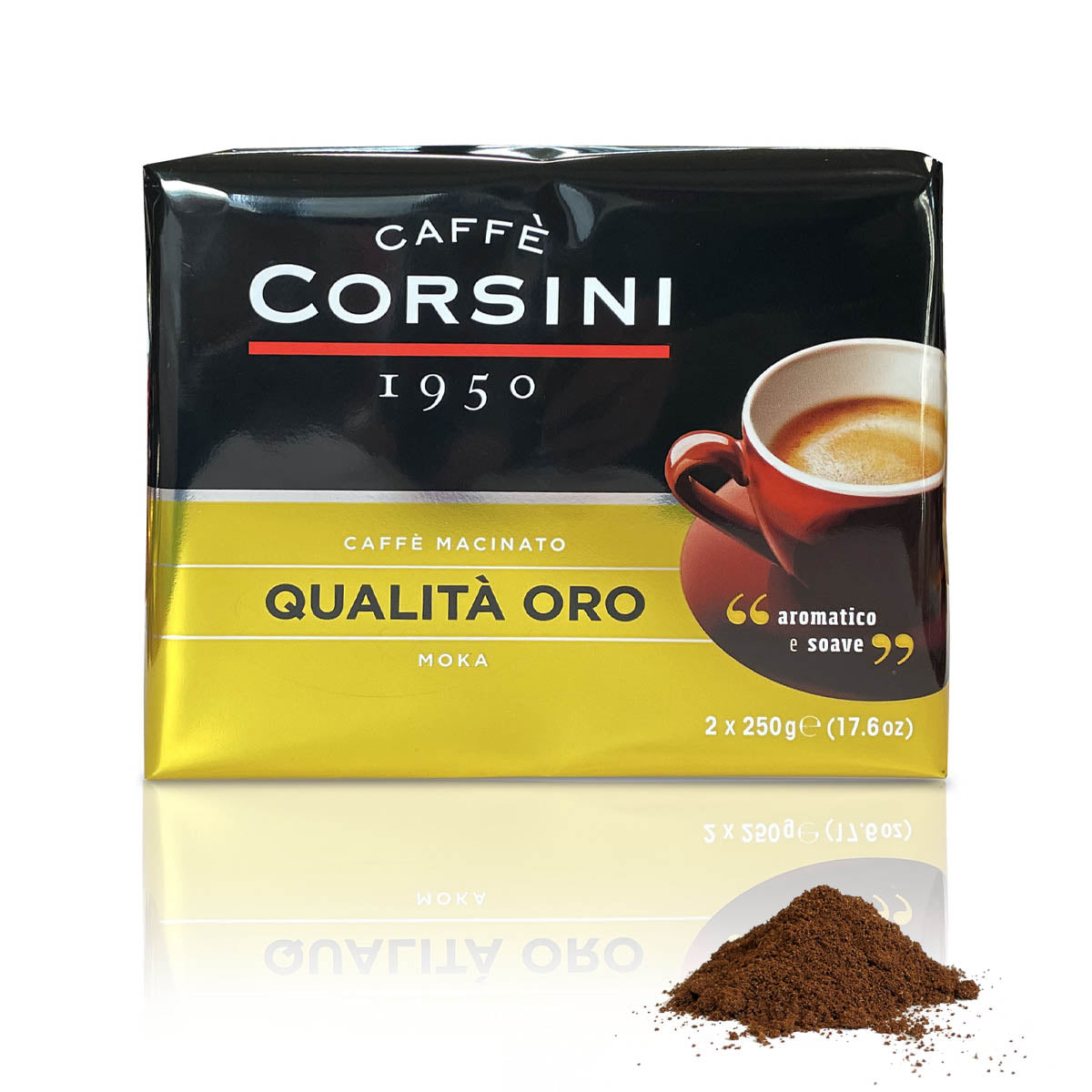 caff-corsini-qualit-oro-caff-macinato-per-moka-2-x-250g image 2