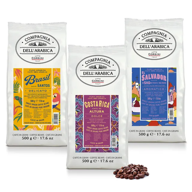 caff-corsini-coffee-chocolate-notes-caff-in-grani-100-arabica-3-x-500g image 1