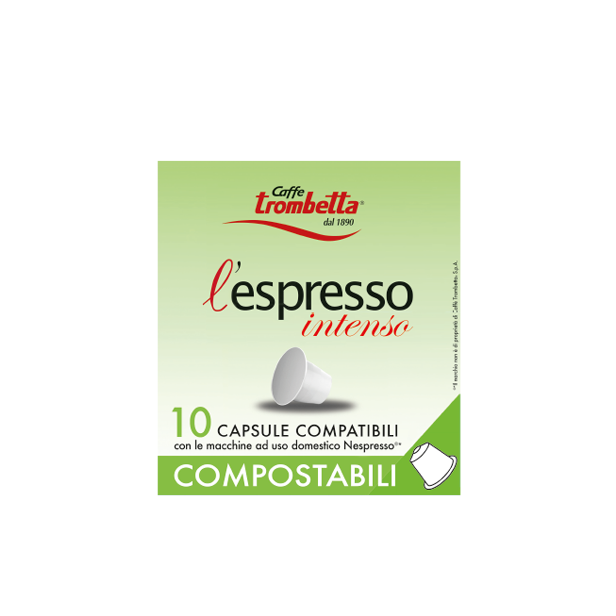 caff-trombetta-l-espresso-compostabili-intenso-80-capsule image 1