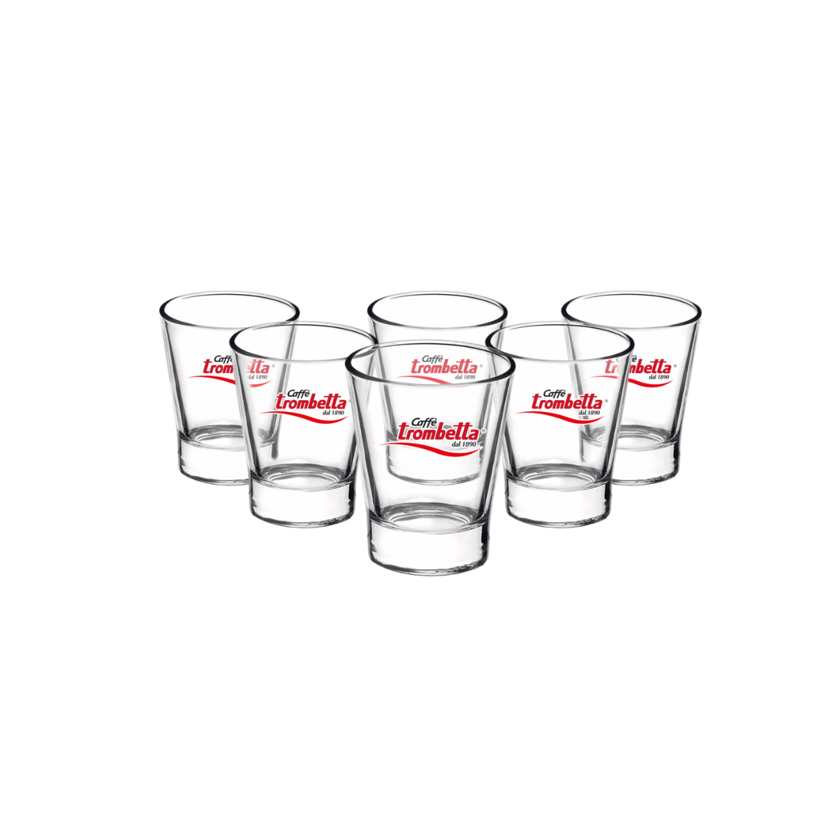 caff-trombetta-set-6-bicchierini-vetro-caff image 1