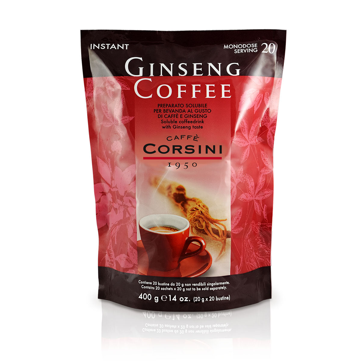 caff-corsini-ginseng-coffee-bevanda-solubile-20-bustine-monodose-da-20g image 1