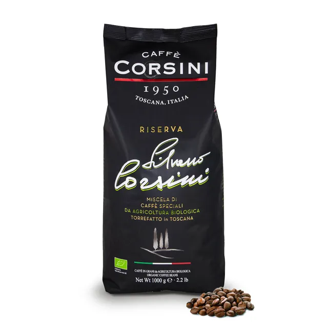 caff-corsini-riserva-silvano-corsini-bio-caff-in-grani-arabica-e-robusta-1-kg image 1