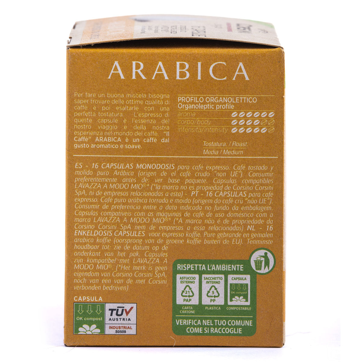 caff-corsini-gran-riserva-arabica-16-capsule-compostabili-compatibili-a-modo-mio image 3