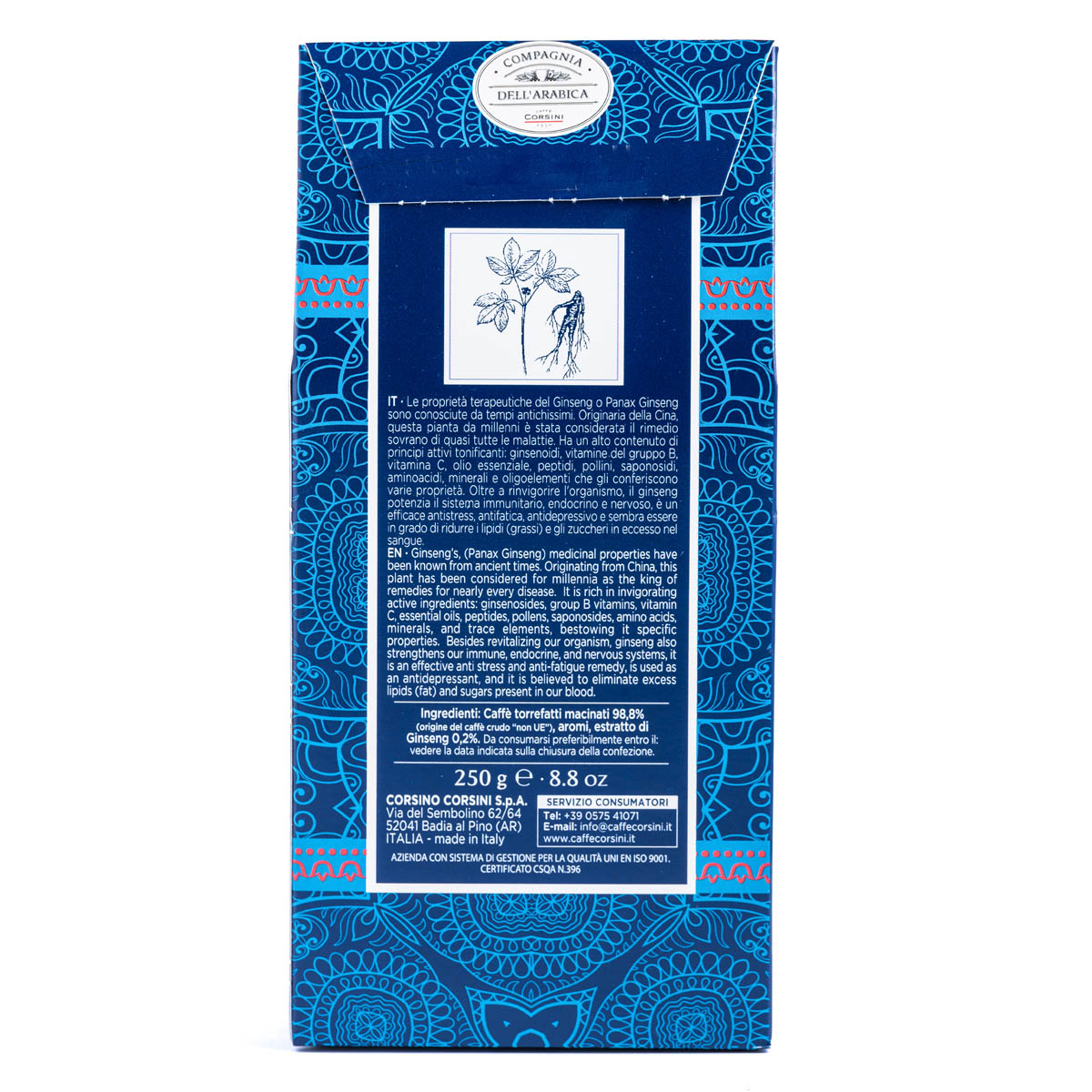caff-corsini-caff-macinato-al-ginseng-100-arabica-per-moka-250-g image 3