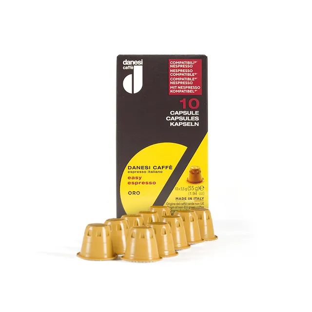 danesi-caff-easy-espresso-oro-10-capsule-compatibili-nespresso image 1