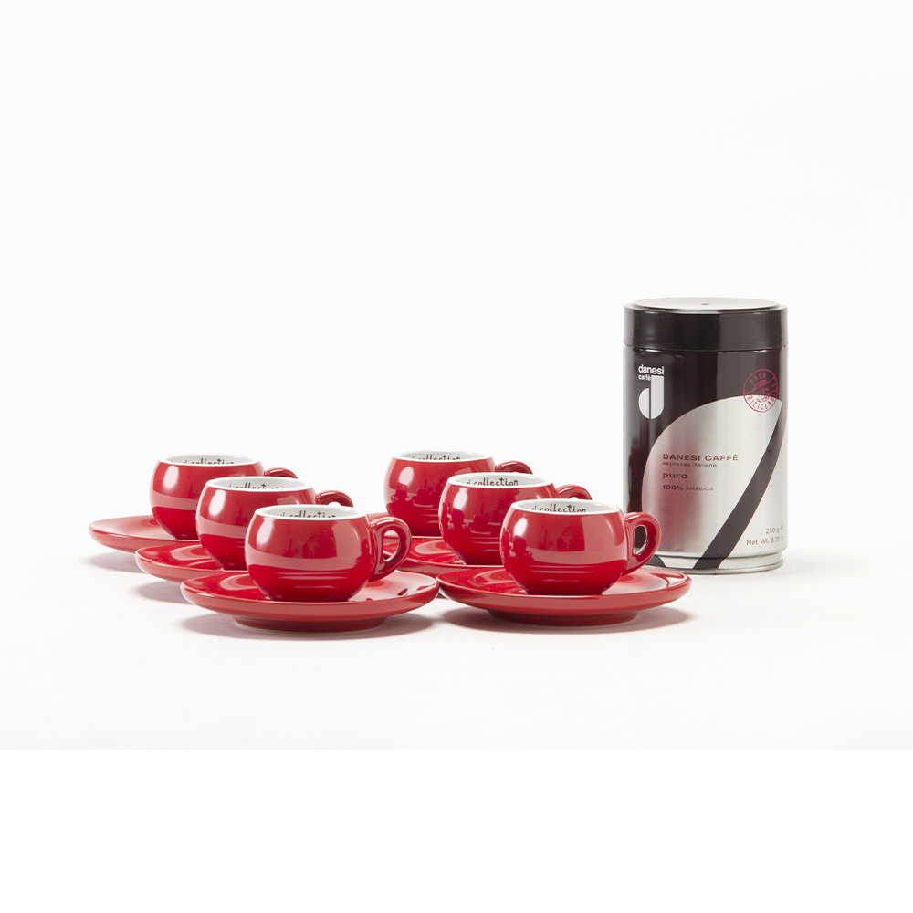 danesi-caff-forma-sprint-set-7pz-con-moka-250g-6-tazzine image 2