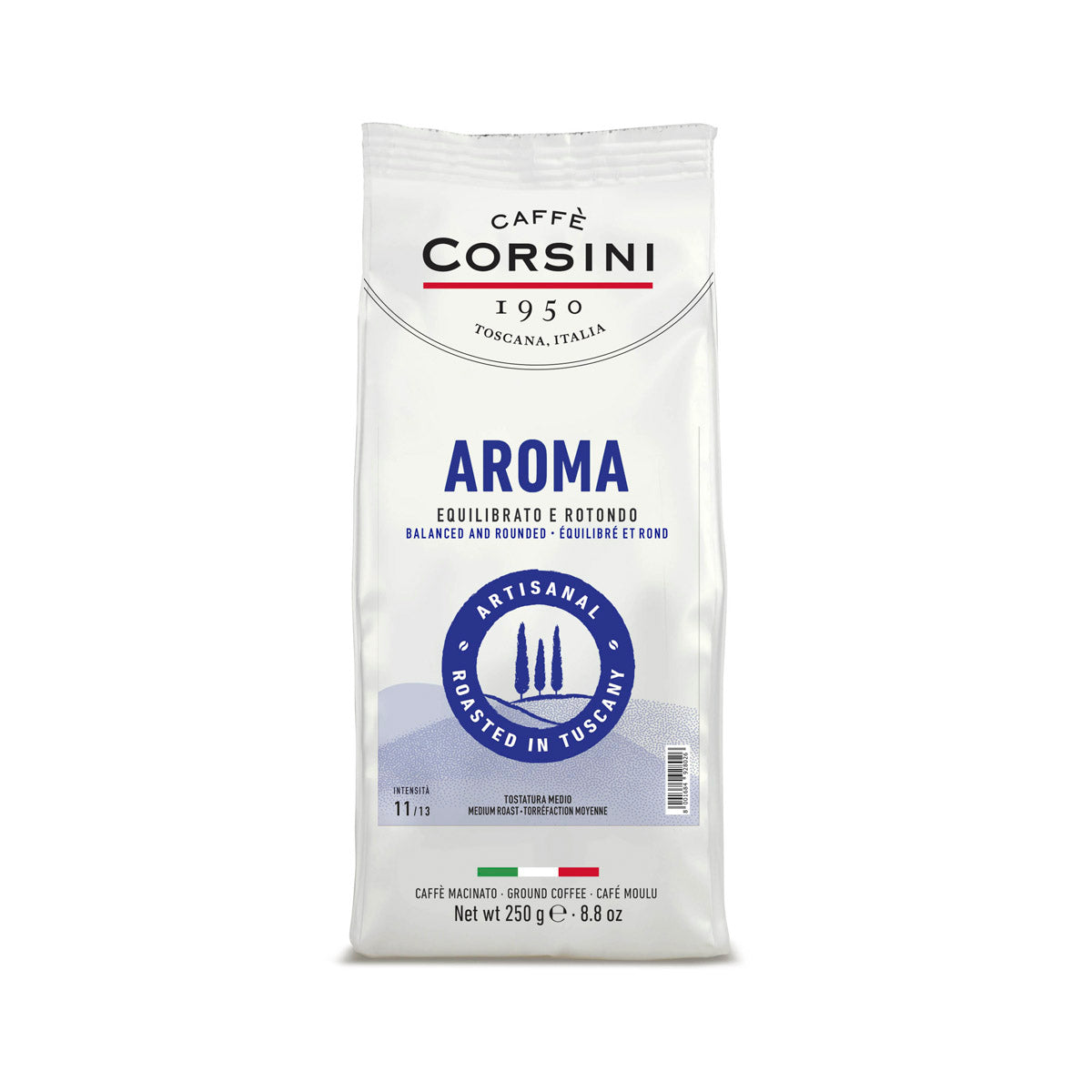 caff-corsini-aroma-miscela-arabica-e-robusta-caff-macinato-250g image 1
