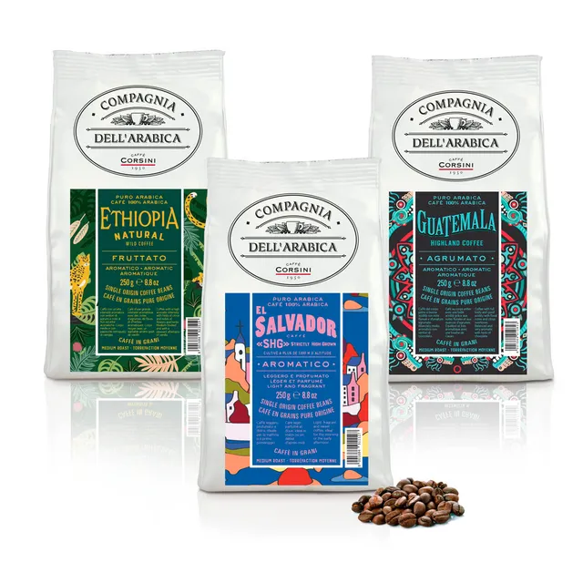 caff-corsini-arabica-selection-caff-in-grani-3-x-250g-el-salvador-guatemala-etio image 1