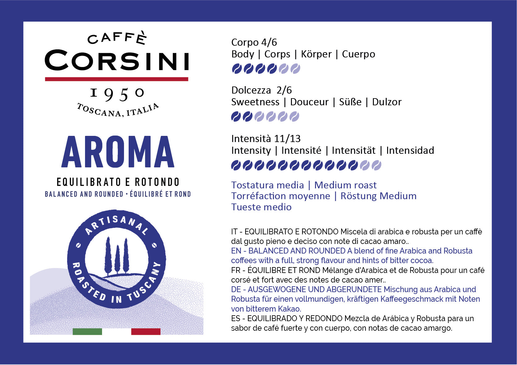 caff-corsini-aroma-miscela-arabica-e-robusta-caff-macinato-250g image 5