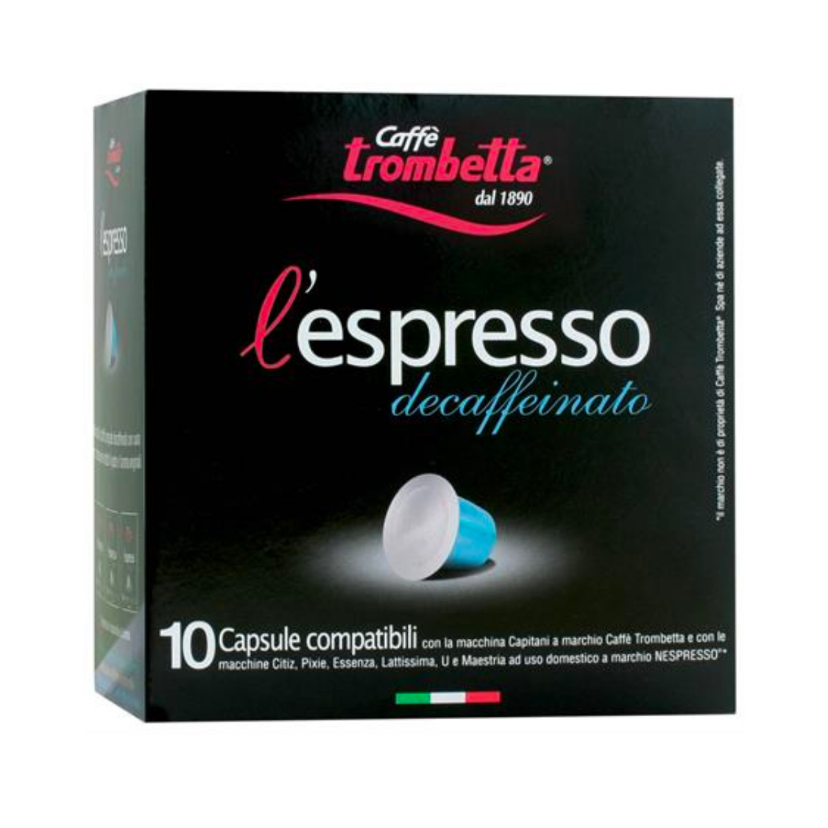 caff-trombetta-l-espresso-decaffeinato-80-capsule-compatibili-nespresso image 2