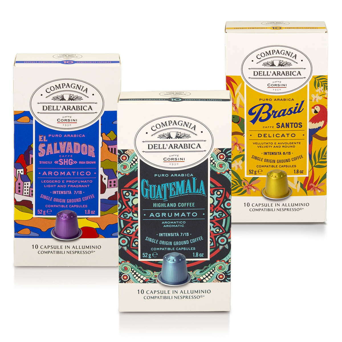 caff-corsini-coffee-chocolate-notes-capsule-compatibili-nespresso-el-salvador-br image 1