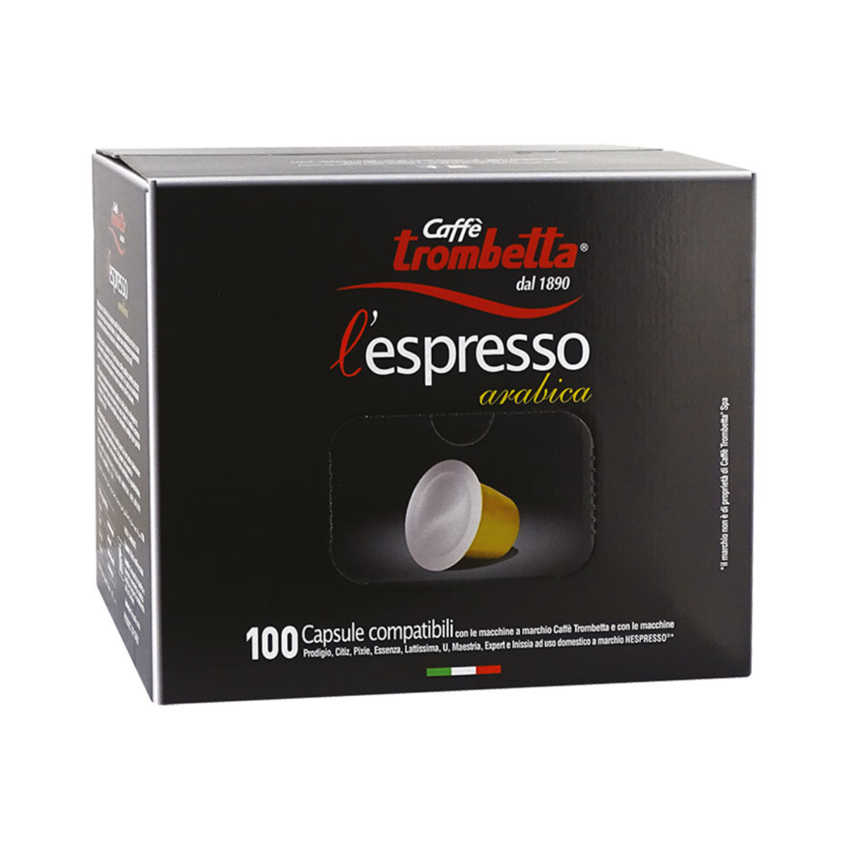 caff-trombetta-l-espresso-arabica-100-capsule-compatibili-nespresso image 2