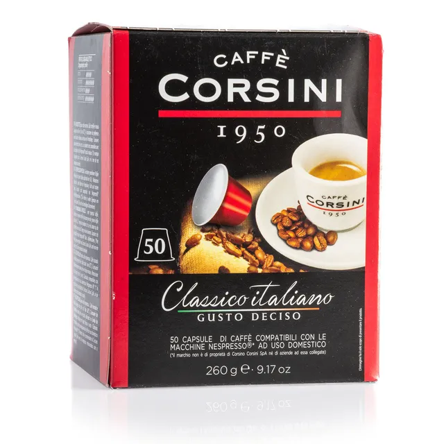 caff-corsini-classico-italiano-gusto-deciso-50-capsule-compatibili-nespresso image 1