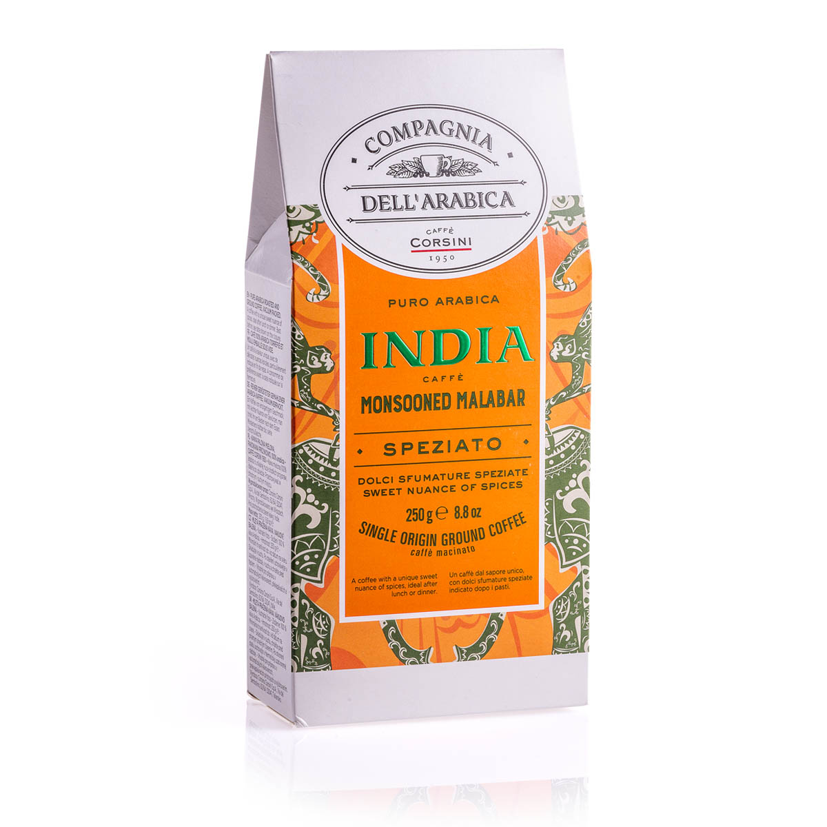 caff-corsini-india-monsooned-malabar-caff-macinato-100-arabica-250g image 2