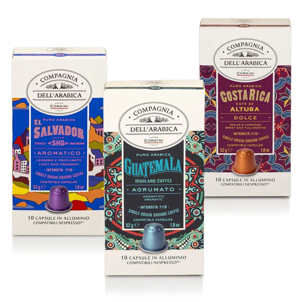 caff-corsini-viaggio-in-centro-america-30-capsule-compatibili-nespresso image 1