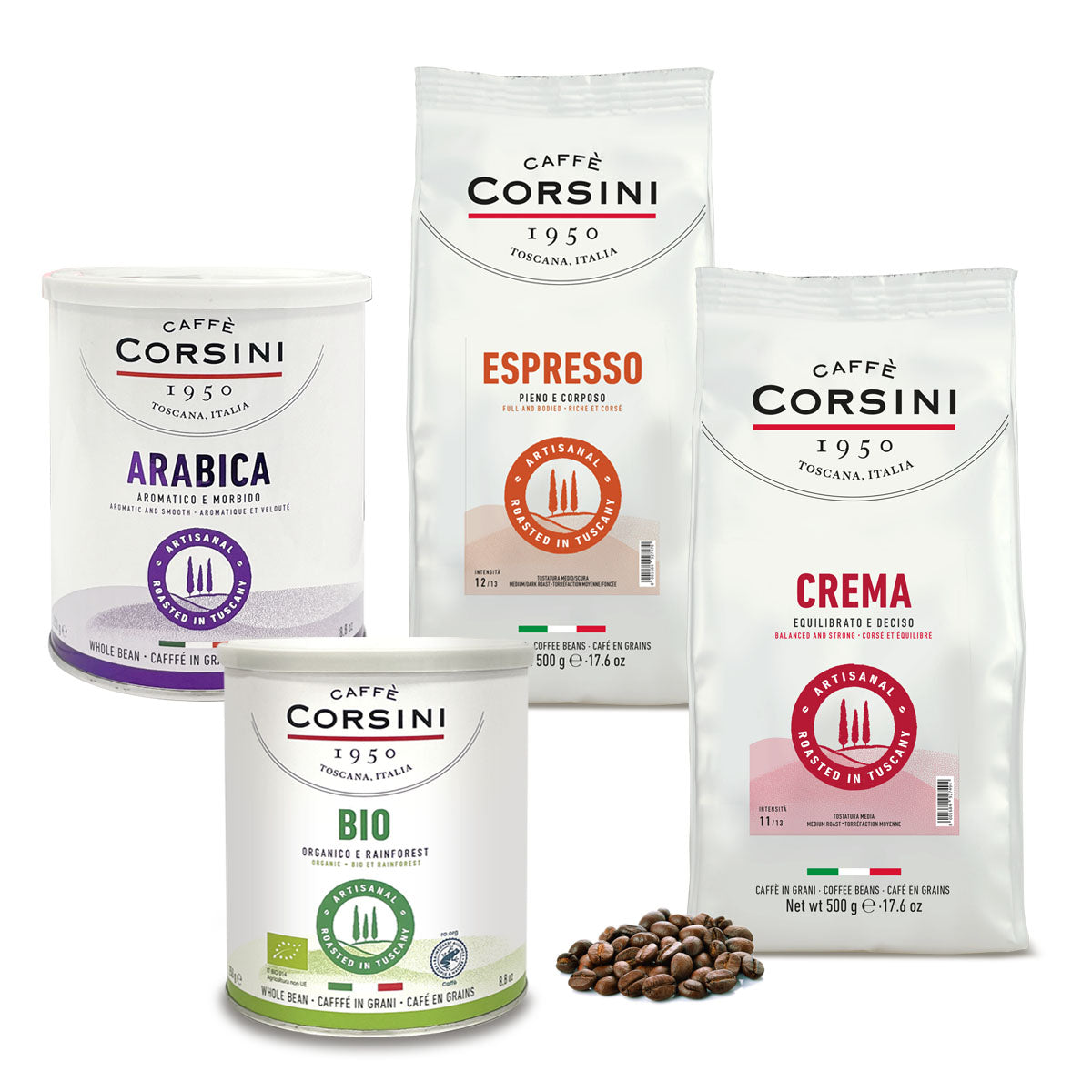 caff-corsini-set-degustazione-nuova-gamma-espresso-in-grani-espresso-crema image 1