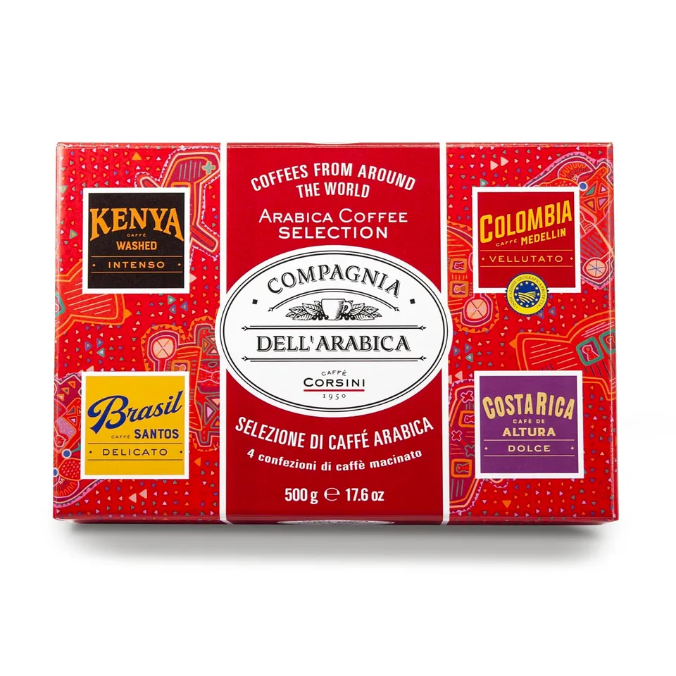 caff-corsini-compagnia-dell-arabica-selezione-macinato-moka-4x125g-idea-regalo image 1