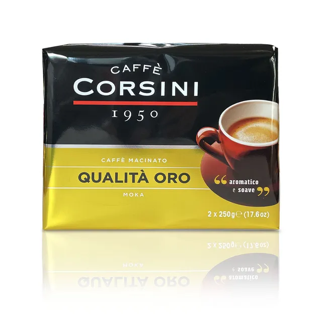 caff-corsini-qualit-oro-caff-macinato-per-moka-2-x-250g image 1
