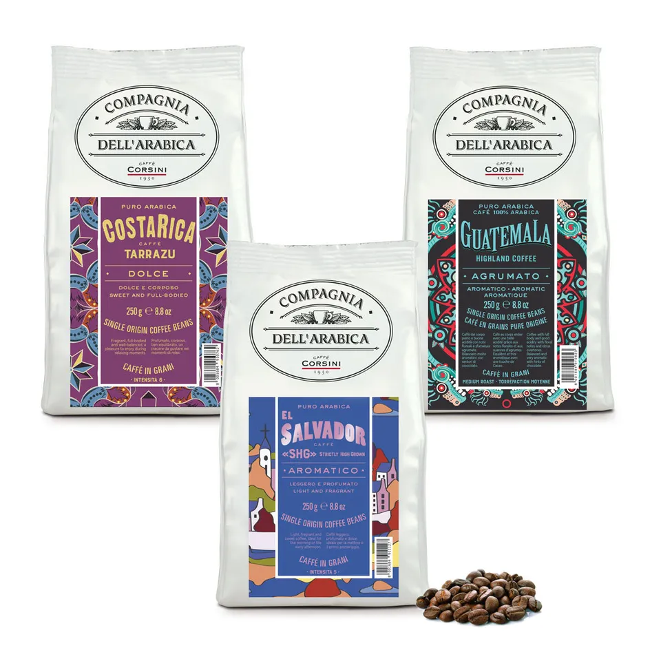 caff-corsini-viaggio-in-centro-america-caff-in-grani-750g-3-x-250g-costa-rica-gu image 1