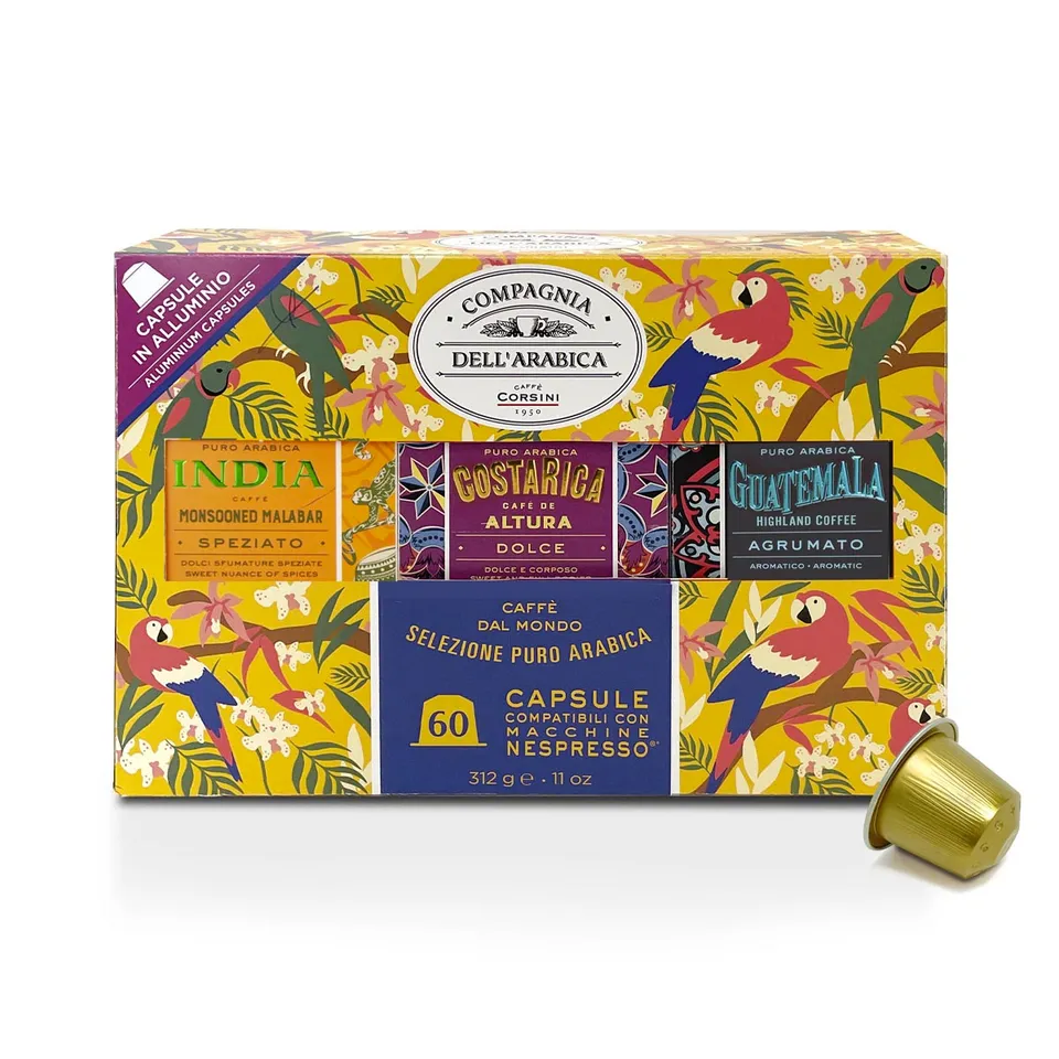 caff-corsini-compagnia-dell-arabica-60-capsule-alluminio-compatibili-nespresso-m image 1
