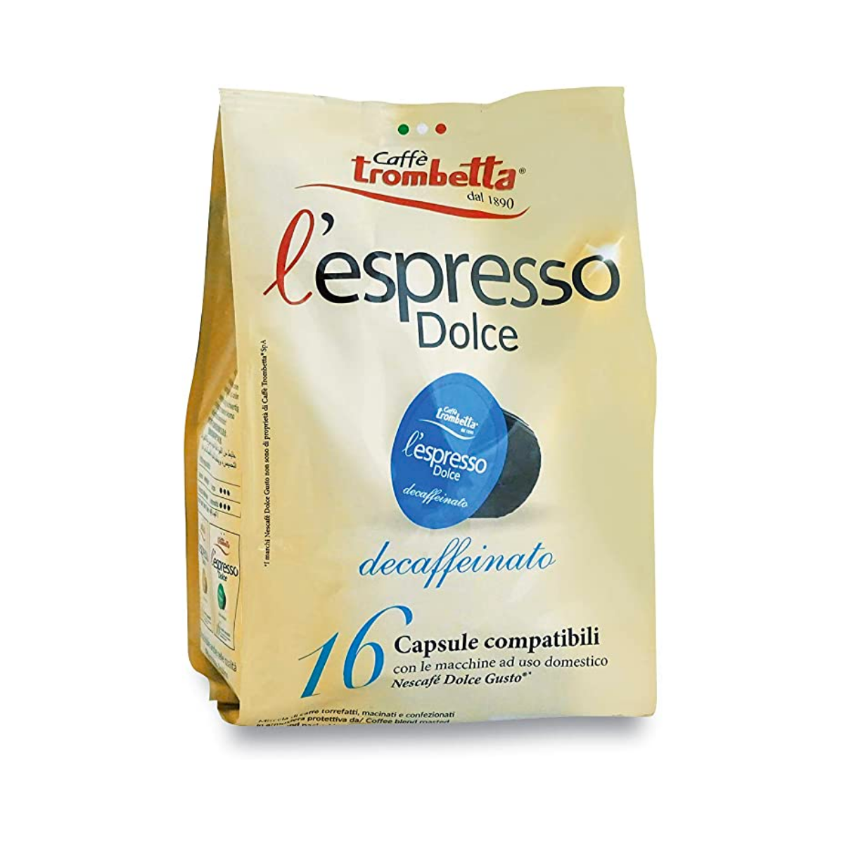 caff-trombetta-l-espresso-dolce-decaffeinato-128-capsule-compatibili-dolce-gusto image 2