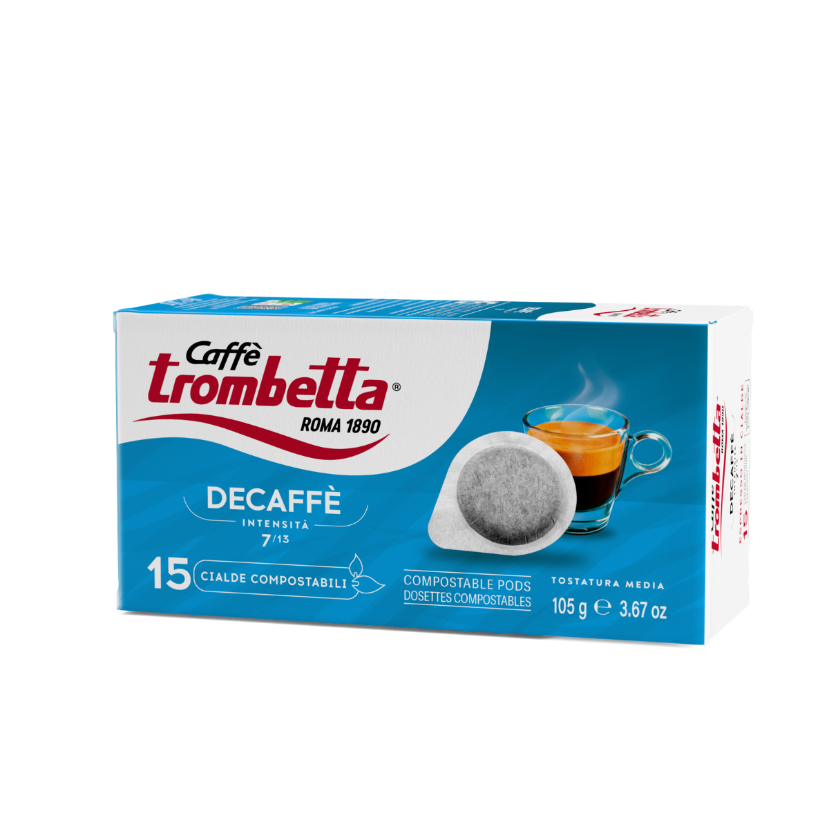 caff-trombetta-decaffeinato-in-cialda-ese-12-confezioni-da-15-cialde-180-cialde image 3