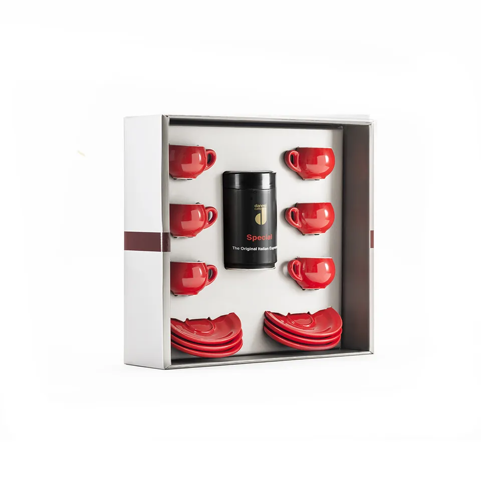 danesi-caff-forma-sprint-special-set-7-pezzi-con-lattina-250g-6-tazzine-espresso image 1