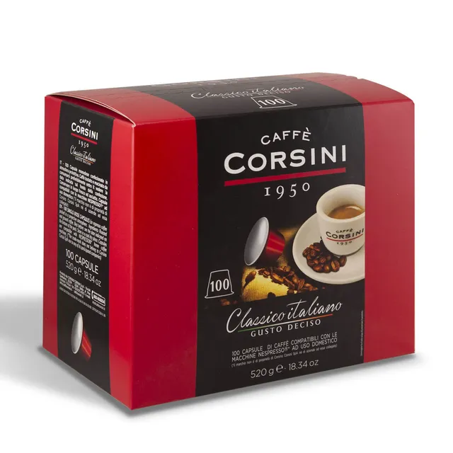 caff-corsini-classico-italiano-gusto-deciso-100-capsule-compatibili-nespresso image 1