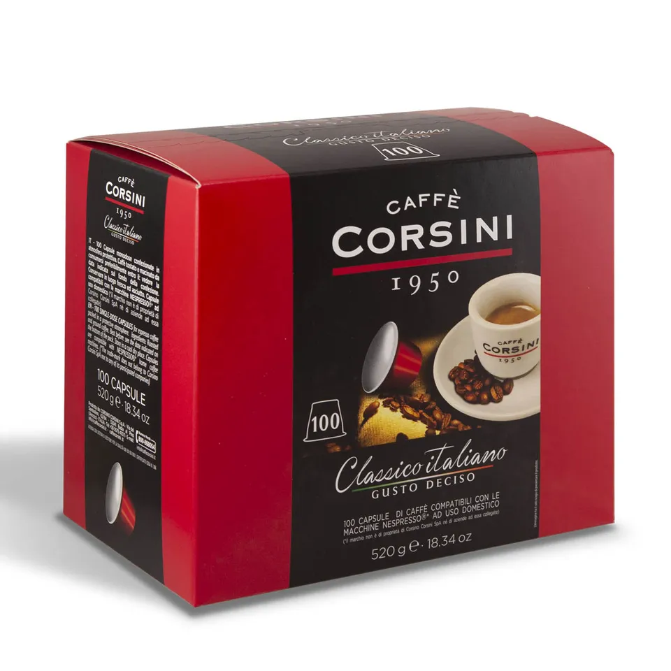 caff-corsini-classico-italiano-gusto-deciso-100-capsule-compatibili-nespresso image 1