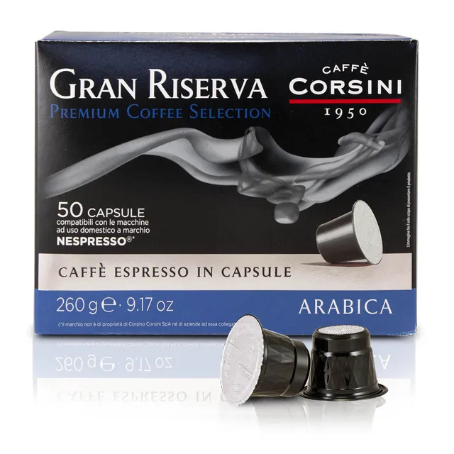 caff-corsini-gran-riserva-100-arabica-50-capsule-compatibili-nespresso image 1