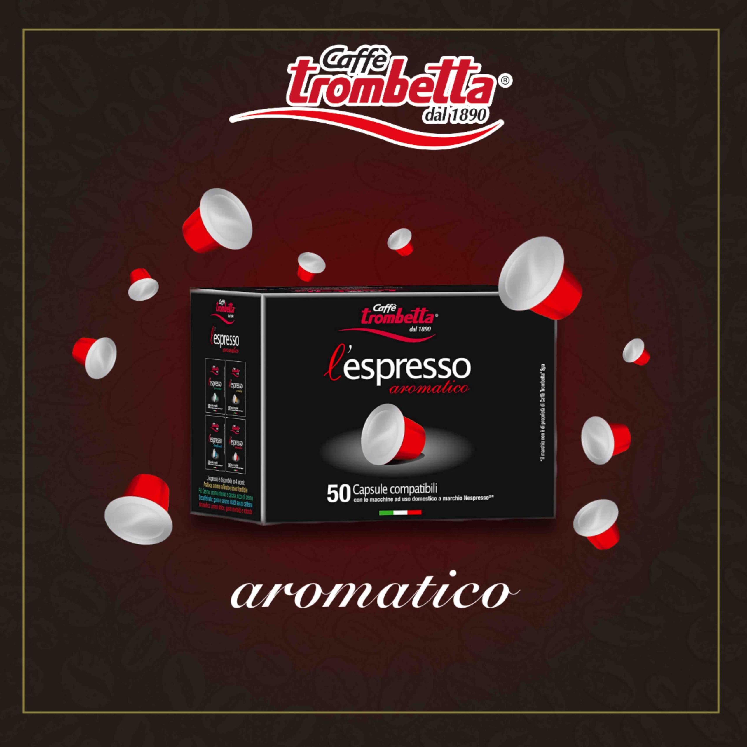 caff-trombetta-l-espresso-aromatico-150-capsule-compatibili-nespresso image 2