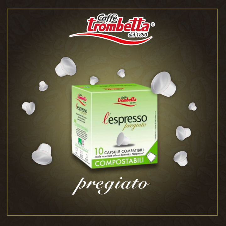 caff-trombetta-l-espresso-compostabili-pregiato-8-confezioni-da-10-capsule-80-ca image 3