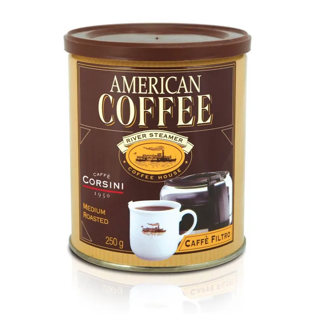 caff-corsini-american-coffee-caff-filtro-macinato-lattina-da-250g image 1