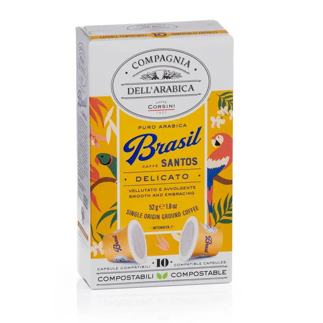 caff-corsini-brasil-puro-arabica-capsule-compostabili-compatibili-nespresso-10-p image 1