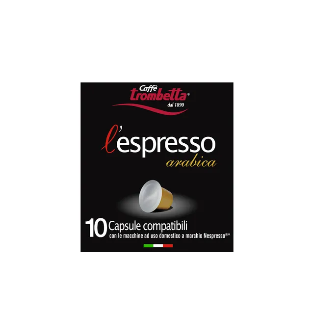 caff-trombetta-l-espresso-arabica-80-capsule-compatibili-nespresso image 1
