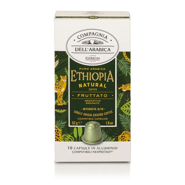 caff-corsini-compagnia-dell-arabica-ethiopia-natural-10-capsule-alluminio-compat image 1