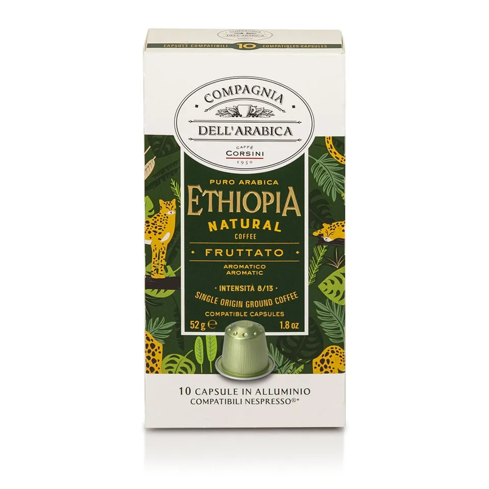 caff-corsini-compagnia-dell-arabica-ethiopia-natural-10-capsule-alluminio-compat image 1