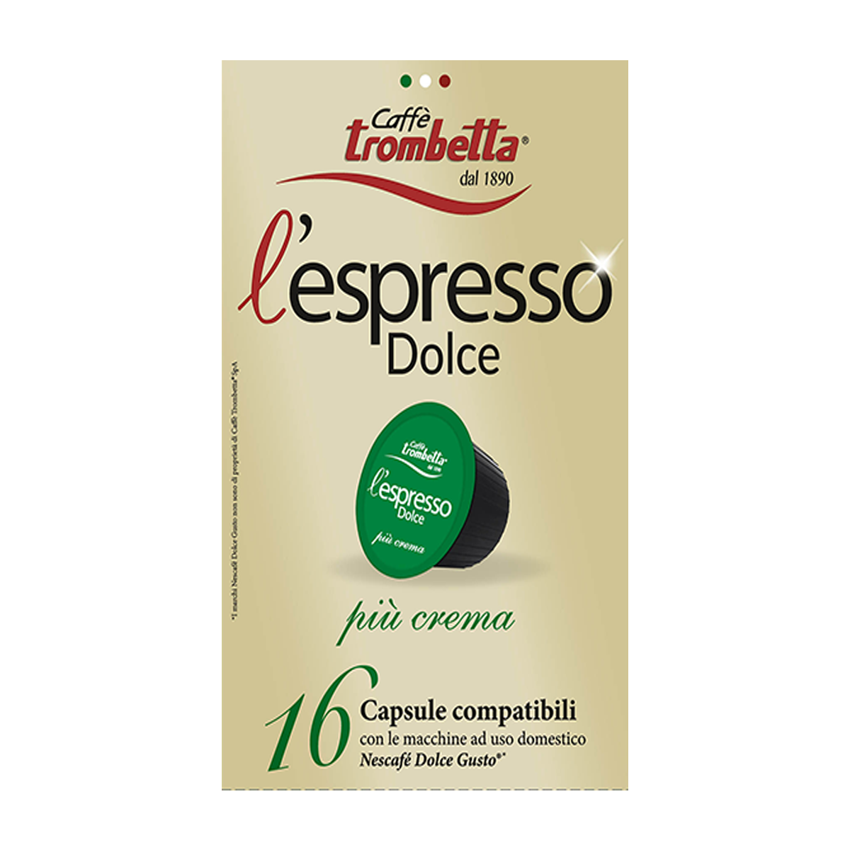 caff-trombetta-l-espresso-dolce-pi-crema-128-capsule-compatibili-dolce-gusto-8x1 image 1