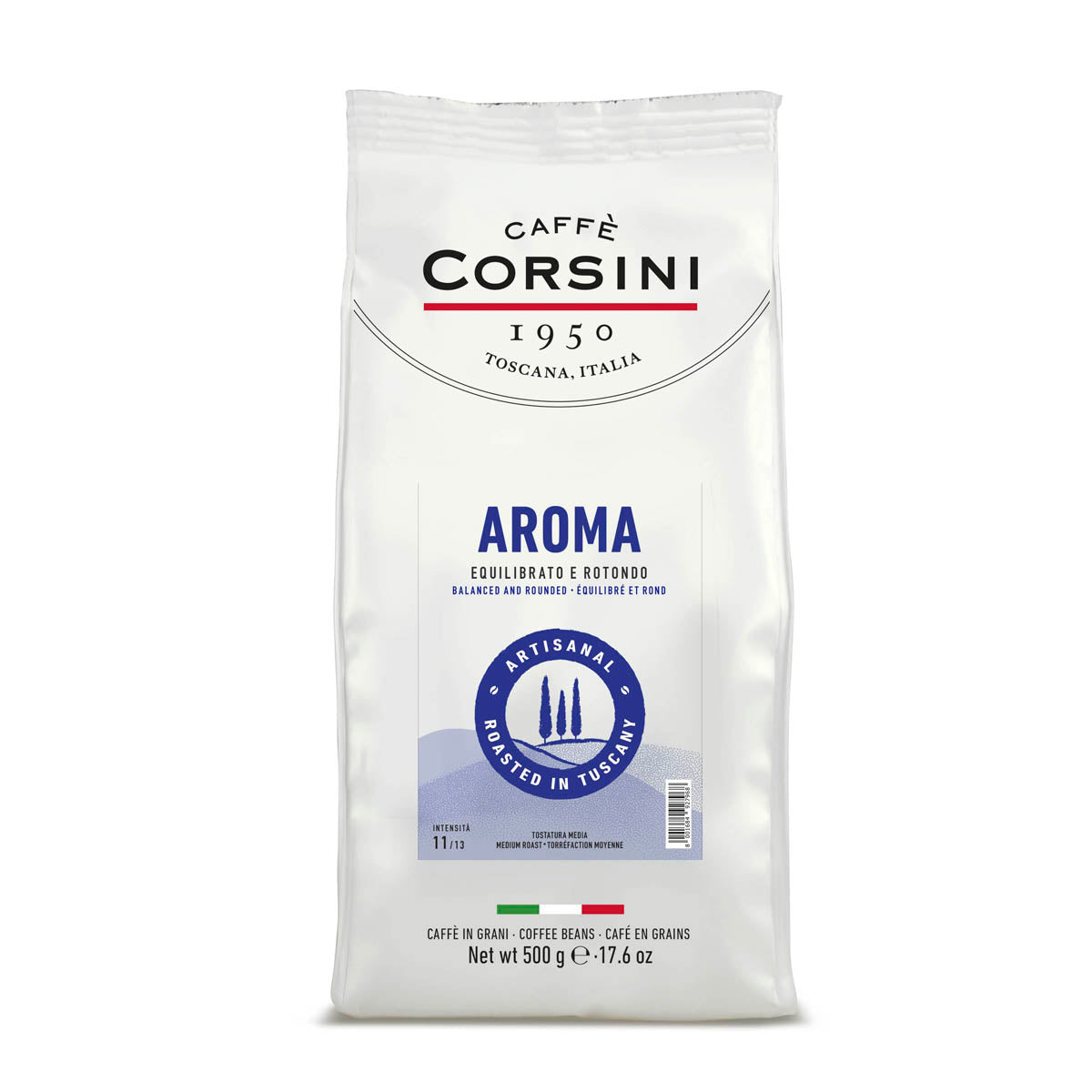 caff-corsini-aroma-miscela-arabica-e-robusta-caff-in-grani-500g-cartone-da-15 image 1