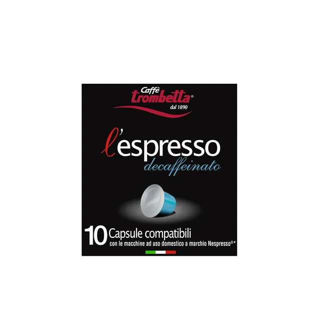 caff-trombetta-l-espresso-decaffeinato-80-capsule-compatibili-nespresso image 1